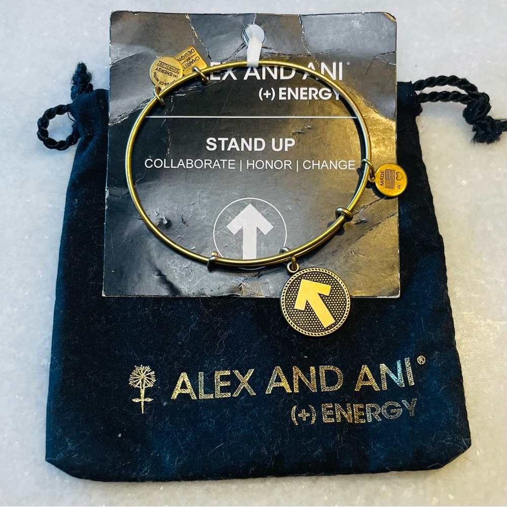 COPY - Alex and Ani NWT Stand Up To Cancer Adjustable Bracelet Bangle